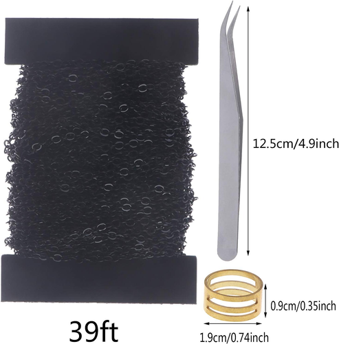 39 Feet Necklace Chains Stainless Steel DIY Link Chain Necklaces with 30Pcs Lobs - Picture 2 of 12