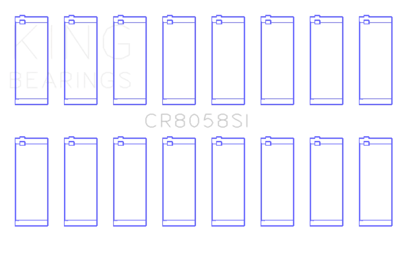 King Engine Bearings Connecting Rod Bearing Set for Ford 6.2L V8 (Set of 8) * Foto 2 de 2