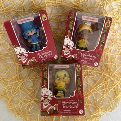 TLS Strawberry Shortcake Cheebee Mini Figure Holiday Series Set of 3 HTF! *READ*