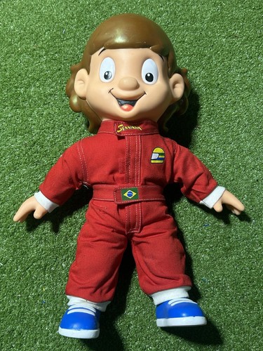 Ayrton Senna Senninha Figure Doll Height 15.7 in Formula 1 McLaren Honda Vintage