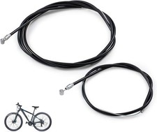 Premium Bike Brake Cable Kit - 1 Pair Front Rear Cables, Wires, Black