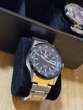 Seiko 5 Sports Automatic 40mm Black Dial Silver Bracelet Day/Date 100m