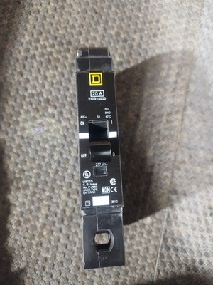 Square D EDB14020 Circuit Breaker 277v  1 Pole  20A New