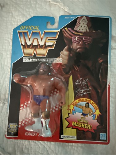 1990 Hasbro Macho Man Randy Savage WWE WWF Wrestli...