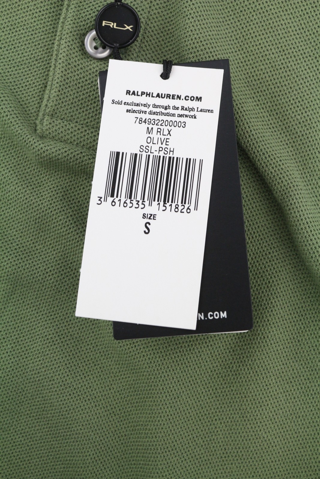 Rlx Ralph Lauren Men's Polo S Green Performance Wicking RRP240 image 7
