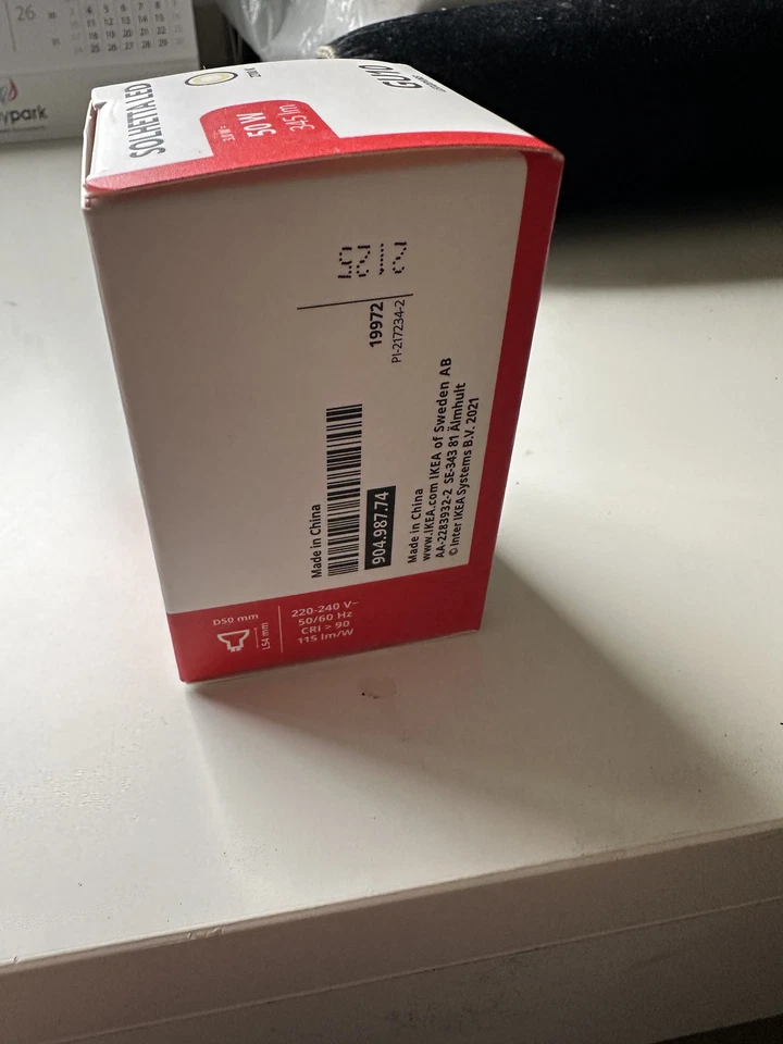 GU10 LED lightbulb WARM WHITE. SOLHETTA IKEA (3w = 50w / 345 Lumens)  2700K - Image 4 of 4