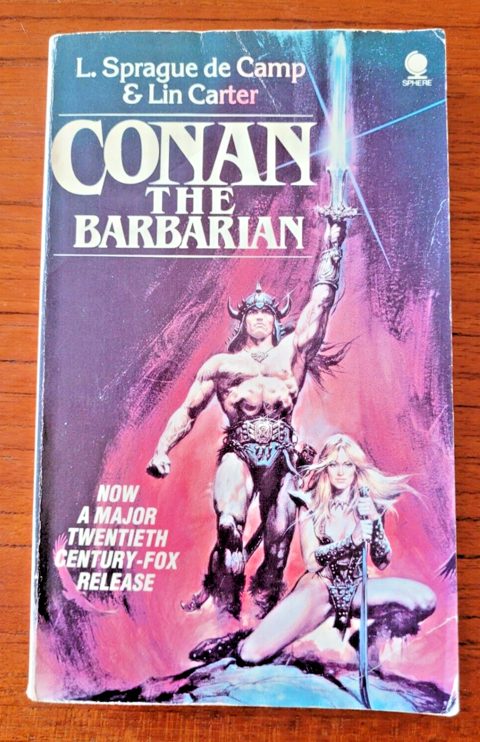 Conan the Barbarian by L. Sprague de Camp & Lin Carter - Film Tie-in Cover 1982