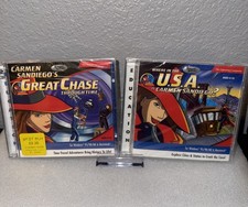 Where In The U.S.A. is Carmen Sandiego Great Chase Through Time PC CD-ROM New