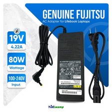Genuine Fujitsu 80W AC Power Adapter for Lifebook S - Series Laptop