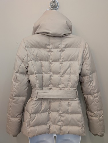 Saks Fifth Avenue Collection Women's Down Puffer Coat Off White Size XS - Picture 9 of 15