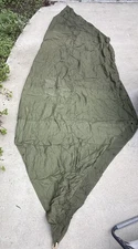 1968 USGI US Army Military Shelter Half Canvas Army Field Tent OD Green Vietnam