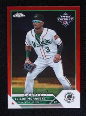 2023 Topps Pro Debut Chrome Red Refractor 4/5 Yeison Morrobel #PDC-105 0x0w