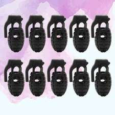 10 Pcs Shape Buckle Shoelace Button Accessories for Ends Cord Locks Clip
