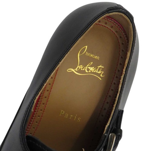 Christian Louboutin Monk Strap Leder Nieten Schuhe Leder Herren Schwarz - Bild 7 von 13