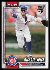 2026 Topps Series 1 Celebration Michael Busch #348 Chicago Cubs