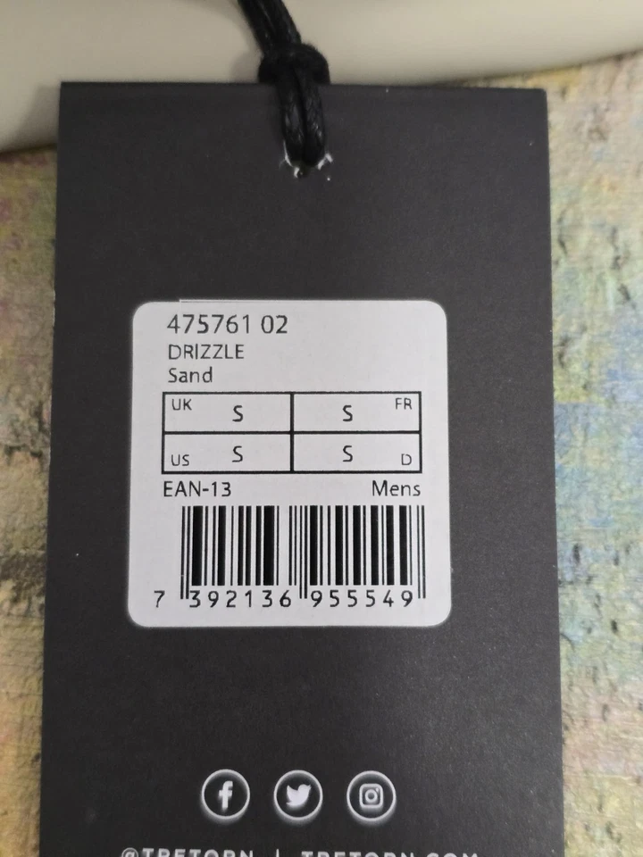 Tretorn Drizzle куртка маленький мужской RRP £ 65 песок - Изображение 2 из 4