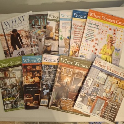 Where Women Create Magazine Lot 2009-2022  Art Artist Studio Makers Crafts What