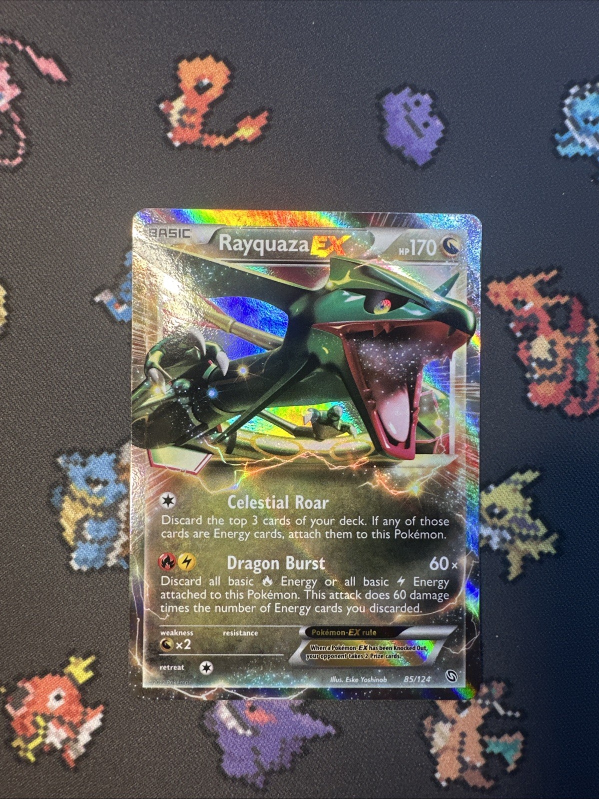 Rayquaza EX 85/124 Dragons Exalted Holo