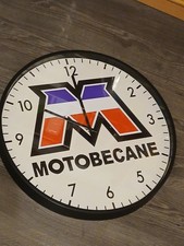 Grande horloge murale Motobécane Motobecane 50cm mobylette 2 roues
