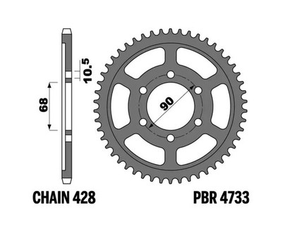 PBR Standard C45 Steel Crown Plate 4733-429