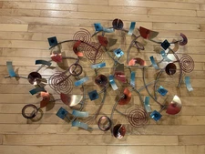 Rate Abstract Metal Wall Art Sculpture All Metal Large Fish Hand Made