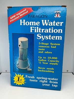 NOS Paragon Countertop Home Water Filtration System, 5-Stage Micron~KDF-55~GAC