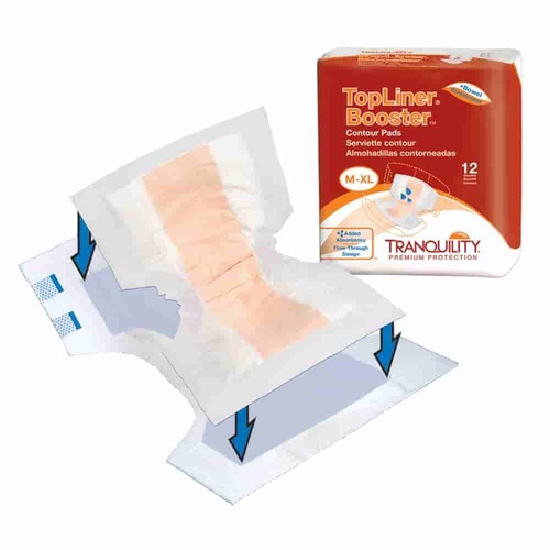 Tranquility Topliner Booster Pad 13,5 x 21,5 Zoll konturiert 12 Ct /4 Packungen. - Bild 3 von 6