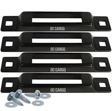DC Cargo Mall Indoor E Track Tie-Down – 1-Slot Plate (4-Pack) - Mini Anchor f...