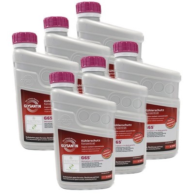 Glysantin G65 Kühlmittel Premium Kühlerschutz Konzentrat 6x 1L Audi VW Porsche