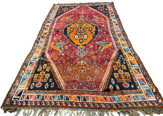 Handgeknüpfter Orientteppich Gaschgai Malaya Wohnzimmer 250x130 cm carpet rug