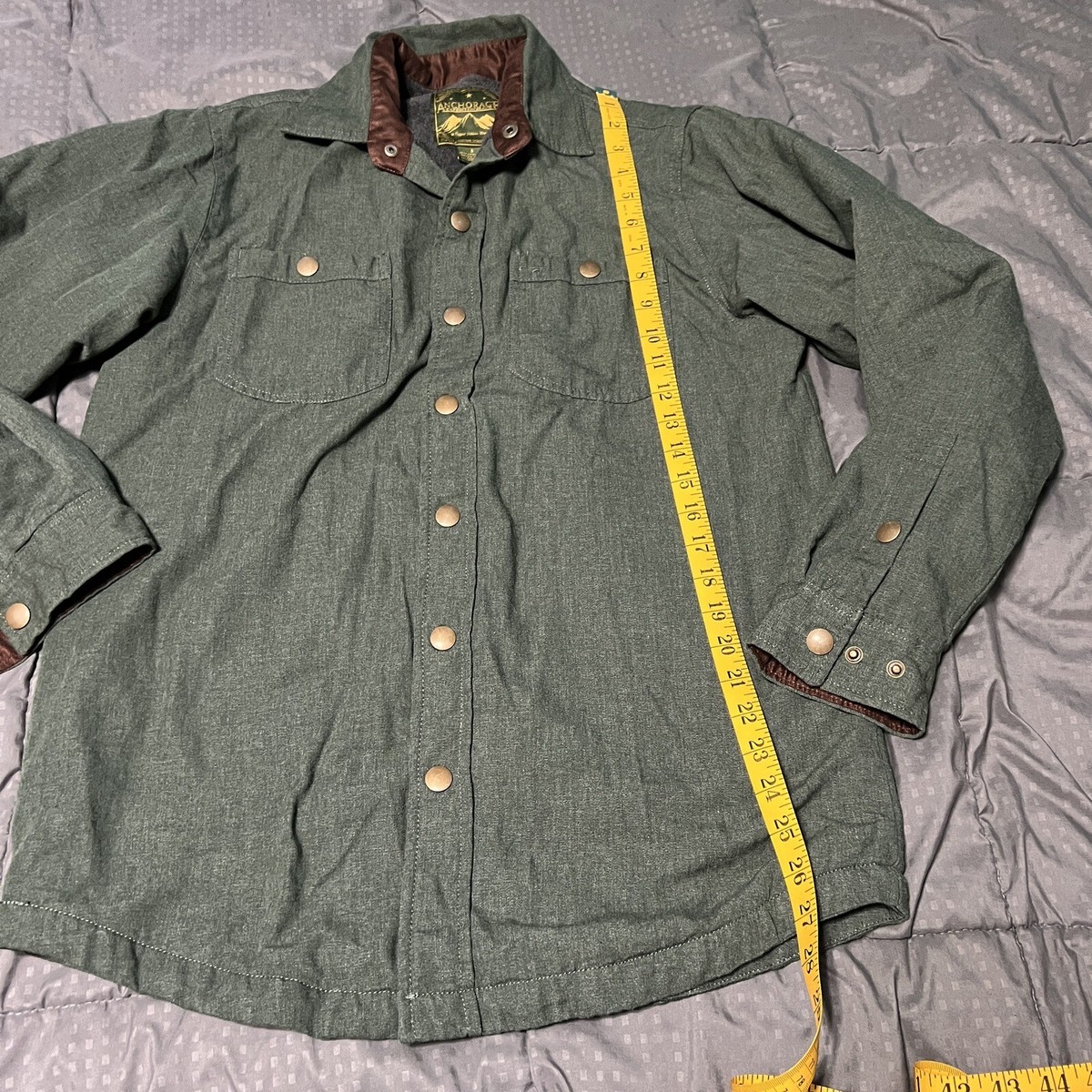 Anchorage Expedition Brand Fleece Sherpa Lined Button Shirt Jacket