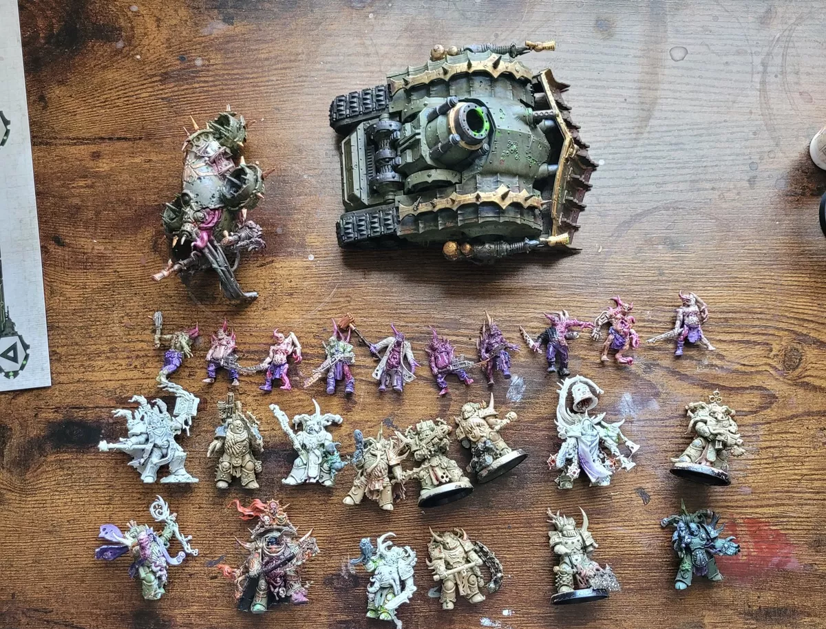 warhammer 40k death guard army lot a little over 1000 points