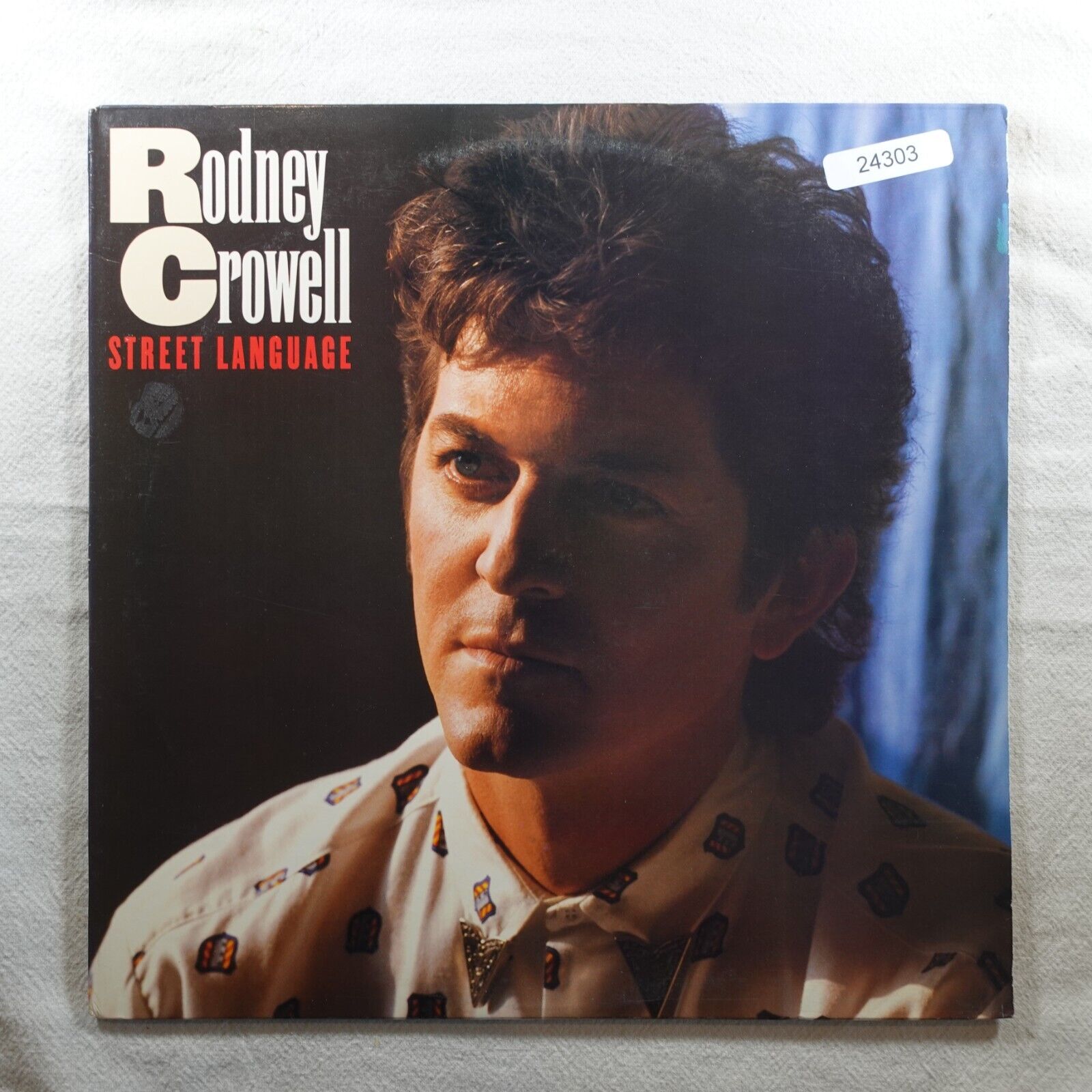 Rodney Crowell Street Language   Record Album Vinyl LP