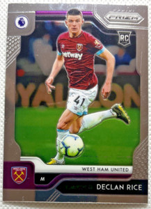 2019-20 Panini Prizm Premier League Declan Rice #7 Base Rookie West Ham/ Arsenal