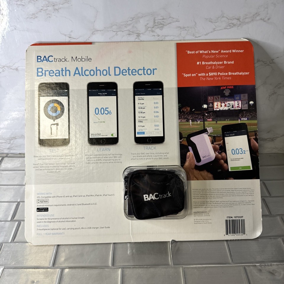 BACtrack Mobile Smartphone Breathalyzer for iPhone and Android Devices