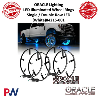 Oracle Lighting 16.5'' Illuminated Single Row Led White LED Wheel Kit #4215-001