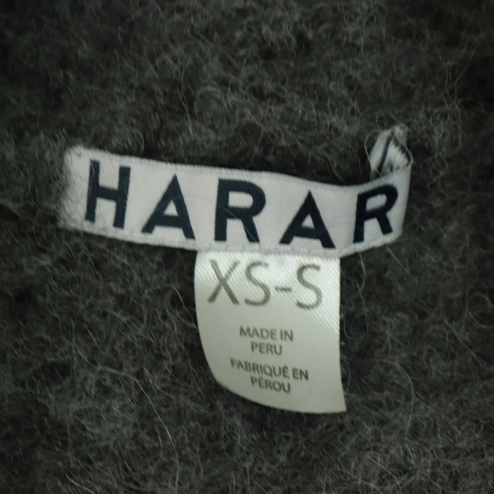 Cárdigan Suéter Anthropologie Harare Hoguera S Alpaca Púrpura Gris Bolsillos Abiertos Foto 4 de 4