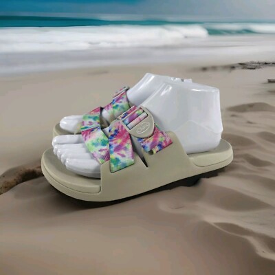 Chaco Women's Chillos Slide Sandal US 7 Women's light Tie Dye Pink Shoes