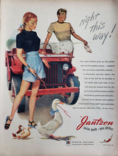 Jantzen Clothing Swim Suit Print Ad Vintage 1946 Ephemera Wall Art Decor Bandos