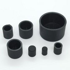 Rubber End Blanking Pipe Cap Black Silicone Covers Chair Foot Pad ID 32.5-78.5mm