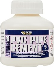 EVERBUILD P16 PLUMBERS PVC PIPE SOLVENT WELD CEMENT PIPE ADHESIVE GLUE 250ML
