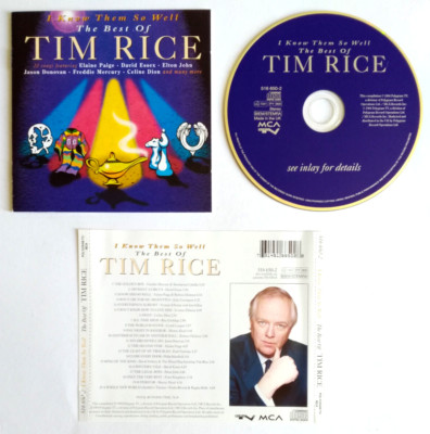 CD I Know Them So Well: The Best Of Tim Rice Freddie Mercury Celine Dion (Z10)