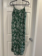 UNIQLO Spagetti Strap Green Maxi Dress Size L