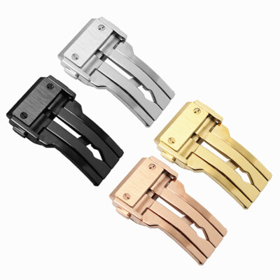 24MM DEPLOYMENT BUCKLE/CLASP FOR HUBLOT WATCH IN PVD BLACK BIG BANG FUSION UNICO