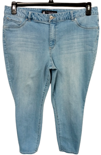 *A\u0026I blue denim spandex stretch multi 