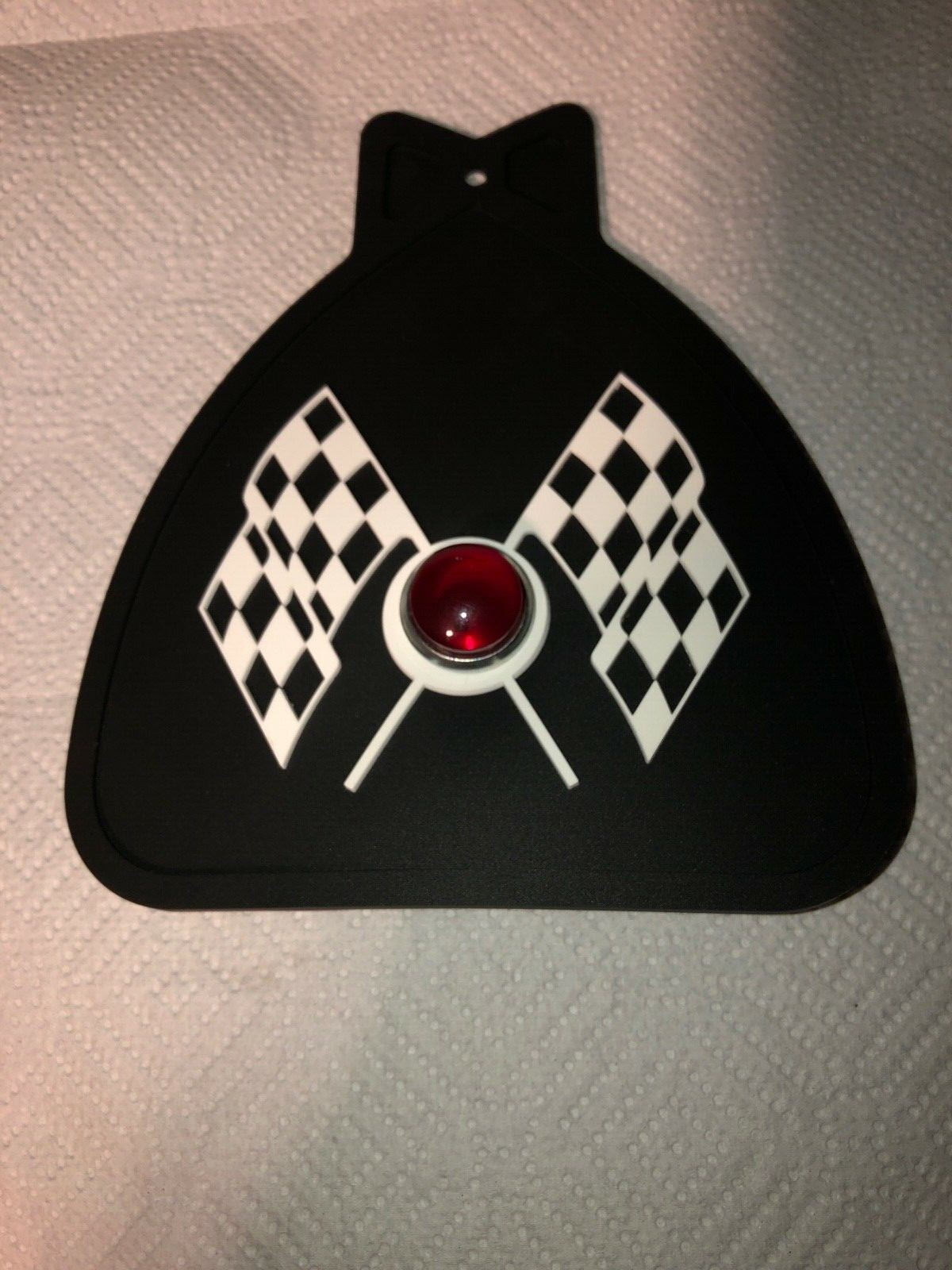  BICYCLE MUD FLAP BLACK  FITS SCHWINN WITH RED JEWEL NEW UNU