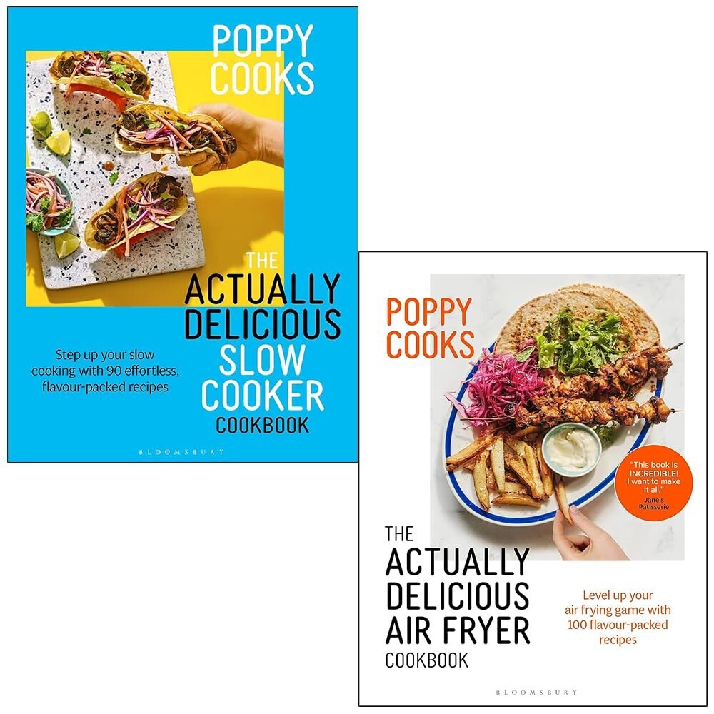 Poppy O'Toole Poppy Cooks 2 Books Collection Set Actually Delicious Slow Cooker