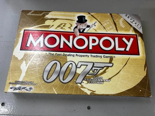James Bond 007 50th Anniversary Edition Monopoly Gioco da Tavolo Completo (P+P Gratis)