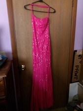 Prom Dress Rowena Sequin Mermaid Dress Fuchsia Small 2/4- 3/5