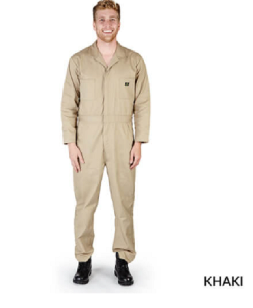 Zip Coverall Long Sleeve Jumpsuit Boiler-Suit Overall Protective